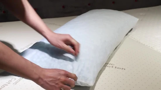 冷却低反発ベッド枕標準サイズ、洗える取り外し可能なカバー付き