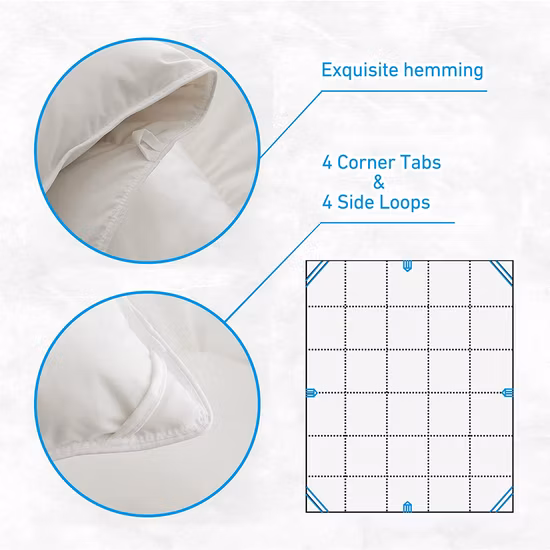 ホーム ホテル プリント ダウン掛け布団 アヒルの羽根キルト アヒルの羽毛布団